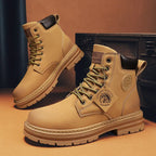 Mens Casual Biker High Top Martin Boots style-haven-vwag8