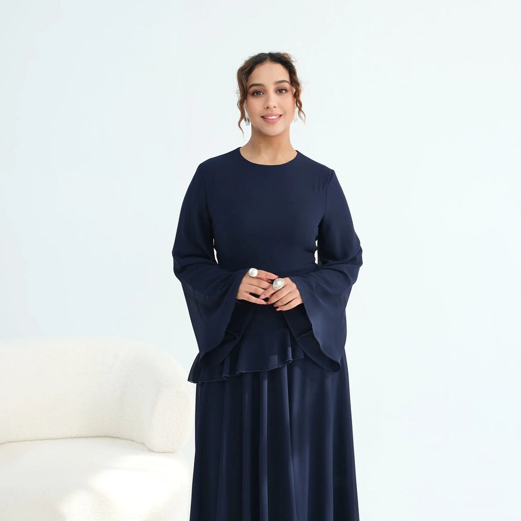 Women's Waist-cinching Double-layer Dress style-haven-vwag8