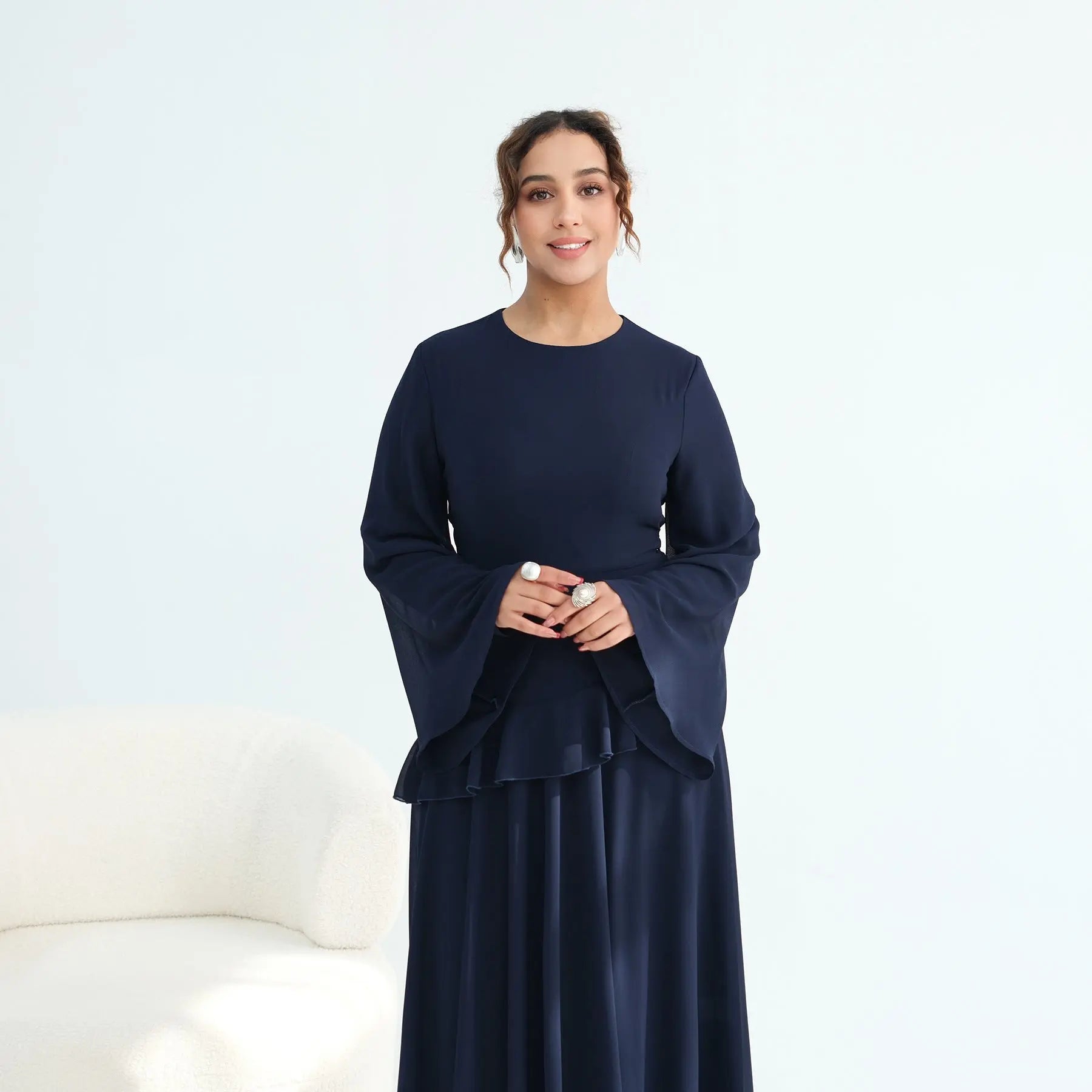 Women's Waist-cinching Double-layer Dress style-haven-vwag8