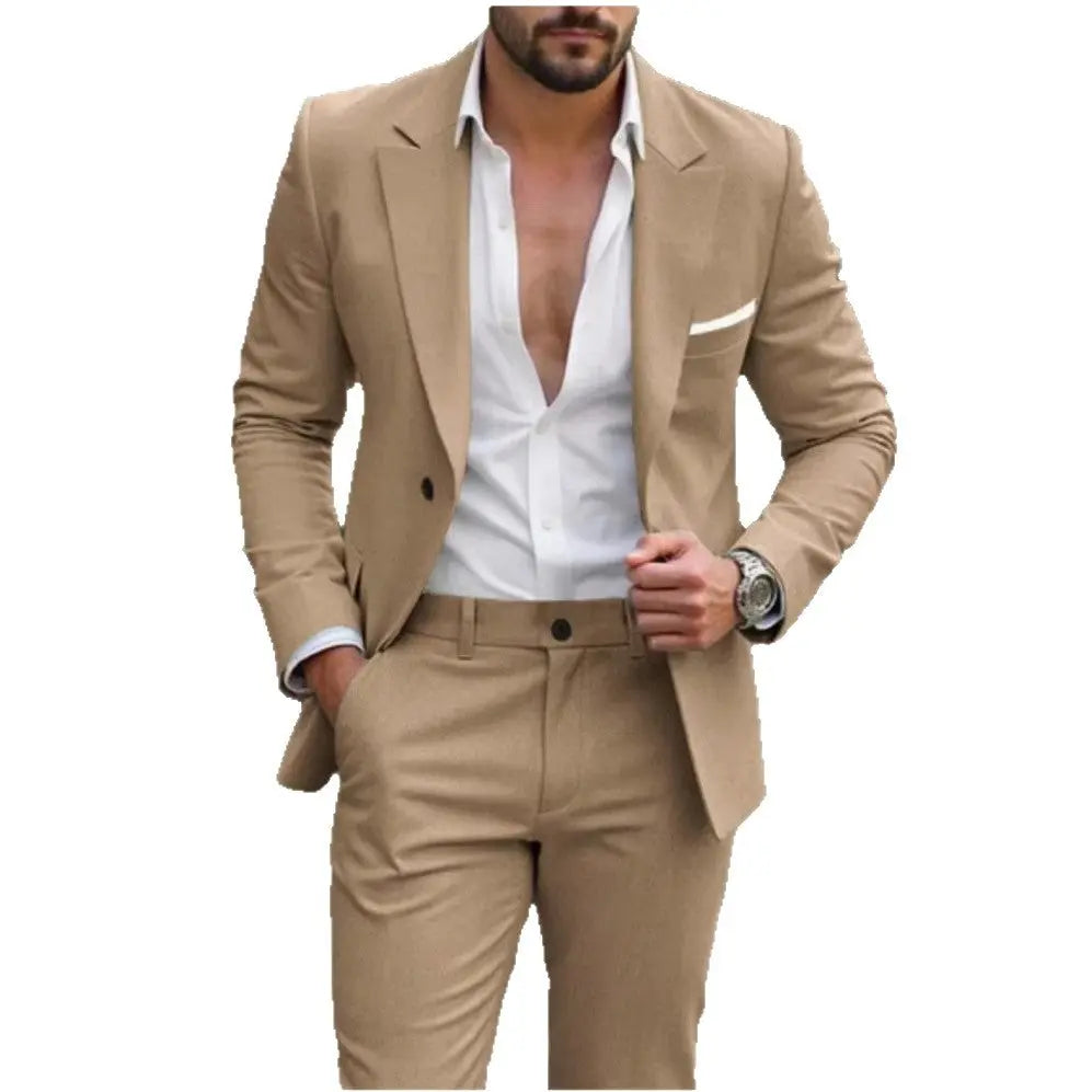 Always In Stock Mens Two-piece Business Professional Suit style-haven-vwag8