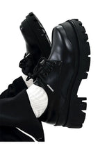 Thick Soled Men's British High-end Black Elevated Leather style-haven-vwag8