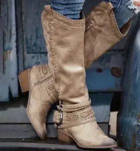 Martin boots, women's medium boots, Knights' boots style-haven-vwag8
