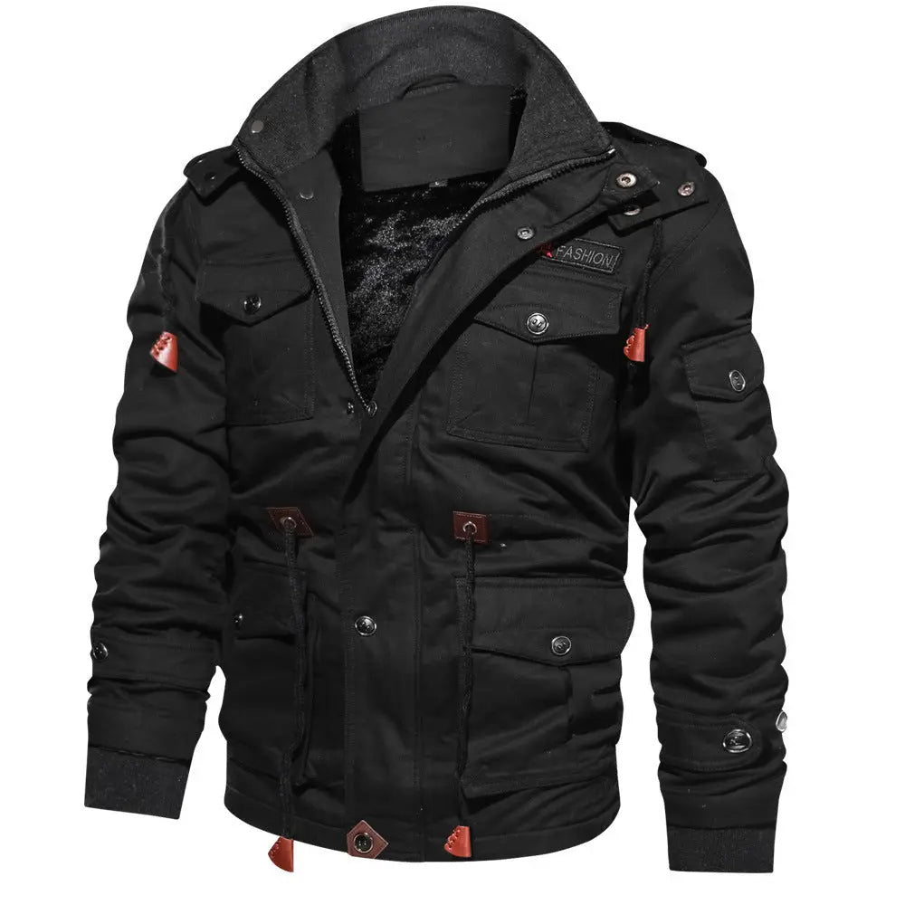 Men's Winter Fleece-Lined Hooded Jacket style-haven-vwag8
