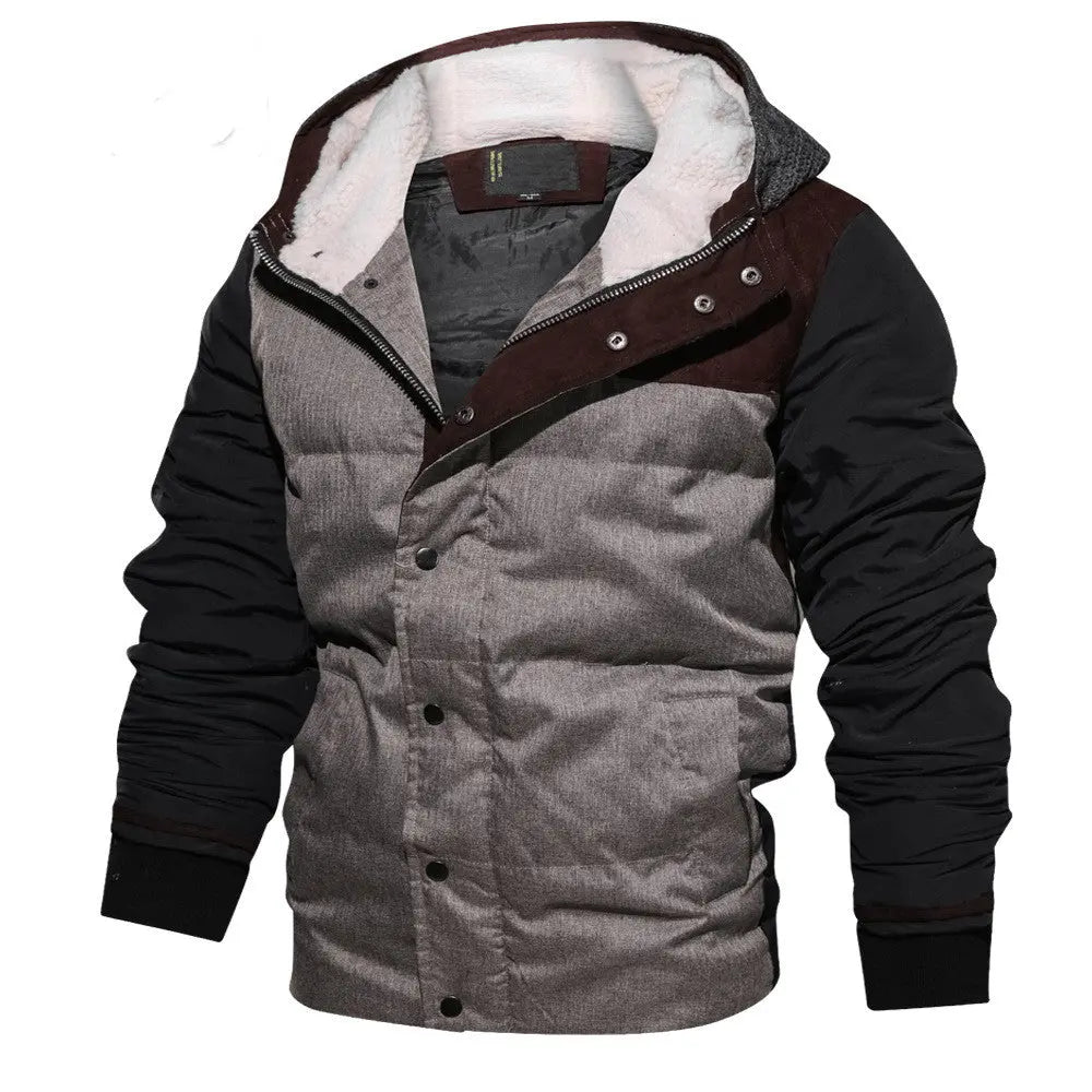 Men's Color-Block Zip Cardigan Jacket — Thick Winter Fit style-haven-vwag8