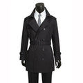 Men's British-Style Slim-Fit Trench Coat — Belted, Plus-Size style-haven-vwag8