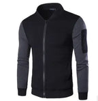 Men's Patchwork Sleeve Bomber Jacket style-haven-vwag8