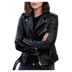 Women's Short Women's Leather Jacket Coat Jacket Pu - Style HavenStyle Haven