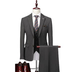 Handsome Slim Fit British Style Business Casual Suit Formal Attire style-haven-vwag8