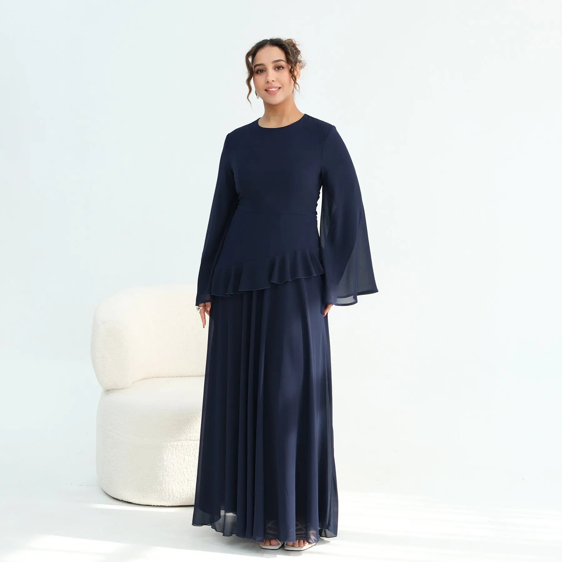 Women's Waist-cinching Double-layer Dress style-haven-vwag8