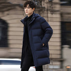 Men's Mid-Length Heavily Padded Slim Coat style-haven-vwag8