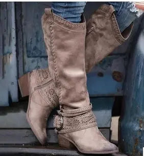 Martin boots, women's medium boots, Knights' boots style-haven-vwag8