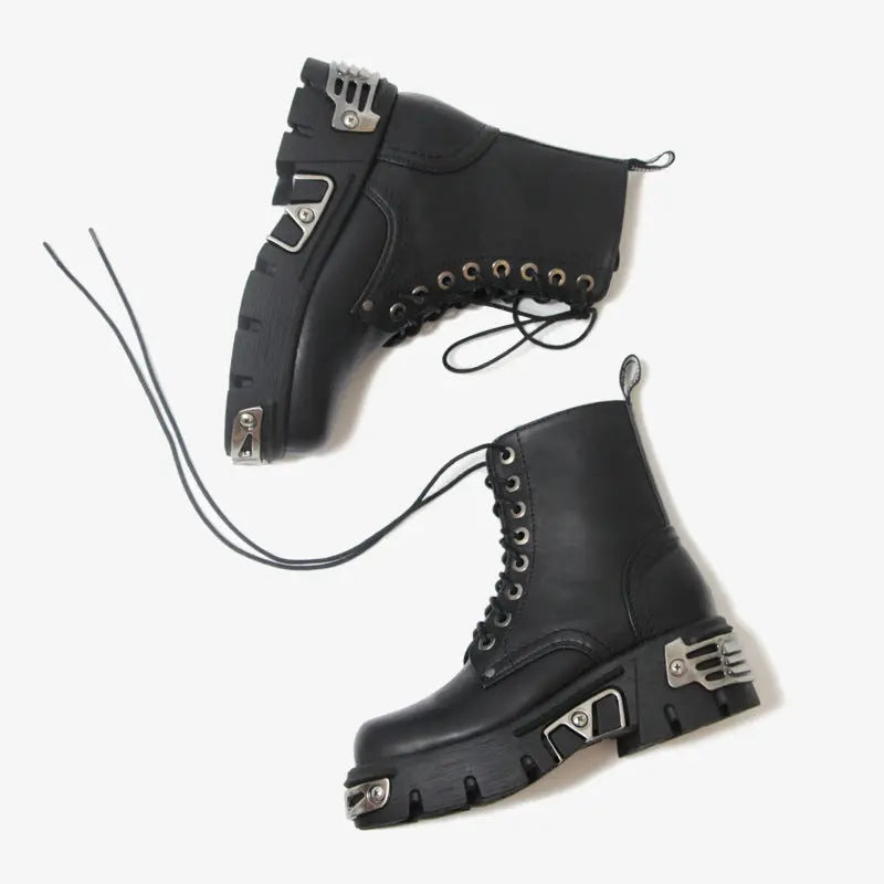 Women's motorcycle boots short Martin boots style-haven-vwag8