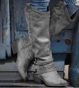 Martin boots, women's medium boots, Knights' boots style-haven-vwag8