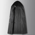 Mens Mid-Length Wool Coat With A Hood Reversible Style style-haven-vwag8