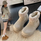 Womens Retro Warm Fuzzy Cotton Shoes style-haven-vwag8