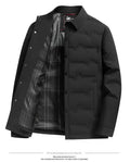 Men's Lightweight Short Down Jacket — Business Casual style-haven-vwag8
