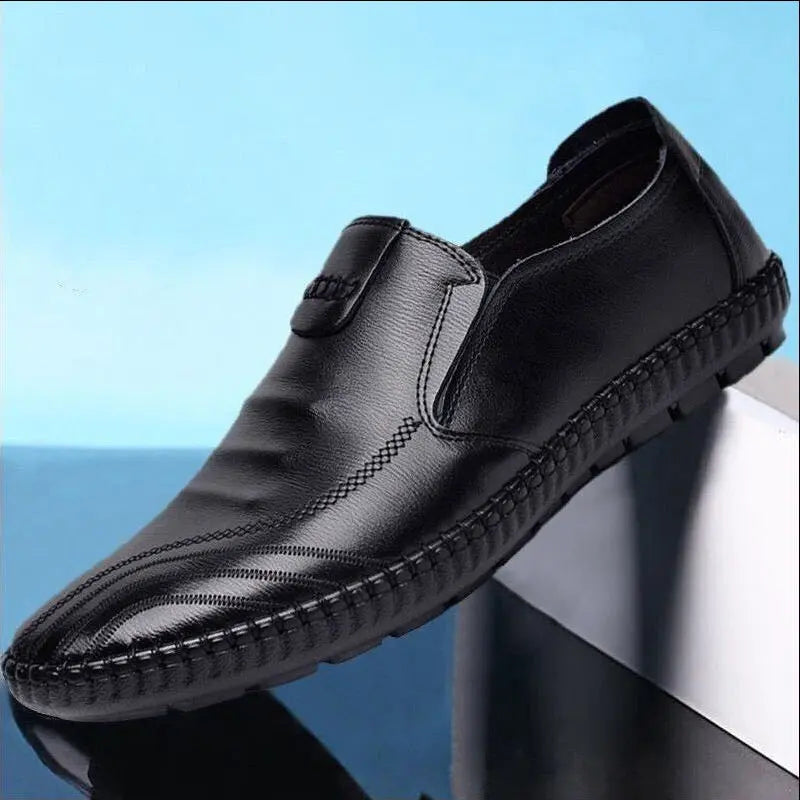 Leather Shoes Mens Leather Spring New Mens Business style-haven-vwag8