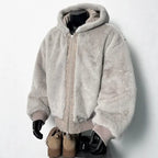 Men's Retro Marble-Textured Cotton Padded Hooded Jacket style-haven-vwag8