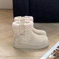 Womens Retro Warm Fuzzy Cotton Shoes style-haven-vwag8