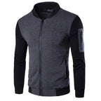 Men's Patchwork Sleeve Bomber Jacket style-haven-vwag8