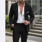 Always In Stock Mens Two-piece Business Professional Suit style-haven-vwag8
