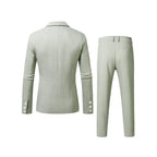 Mens Solid-Colored Business Suit Set style-haven-vwag8