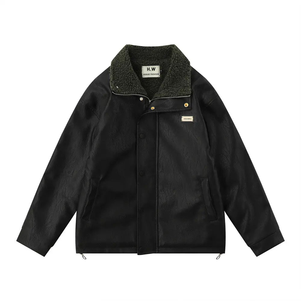 Men's American Retro PU Leather Jacket style-haven-vwag8
