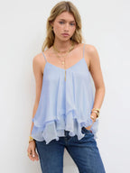 Women's New Off-Shoulder Ruffle Strap Top Gear Hikes