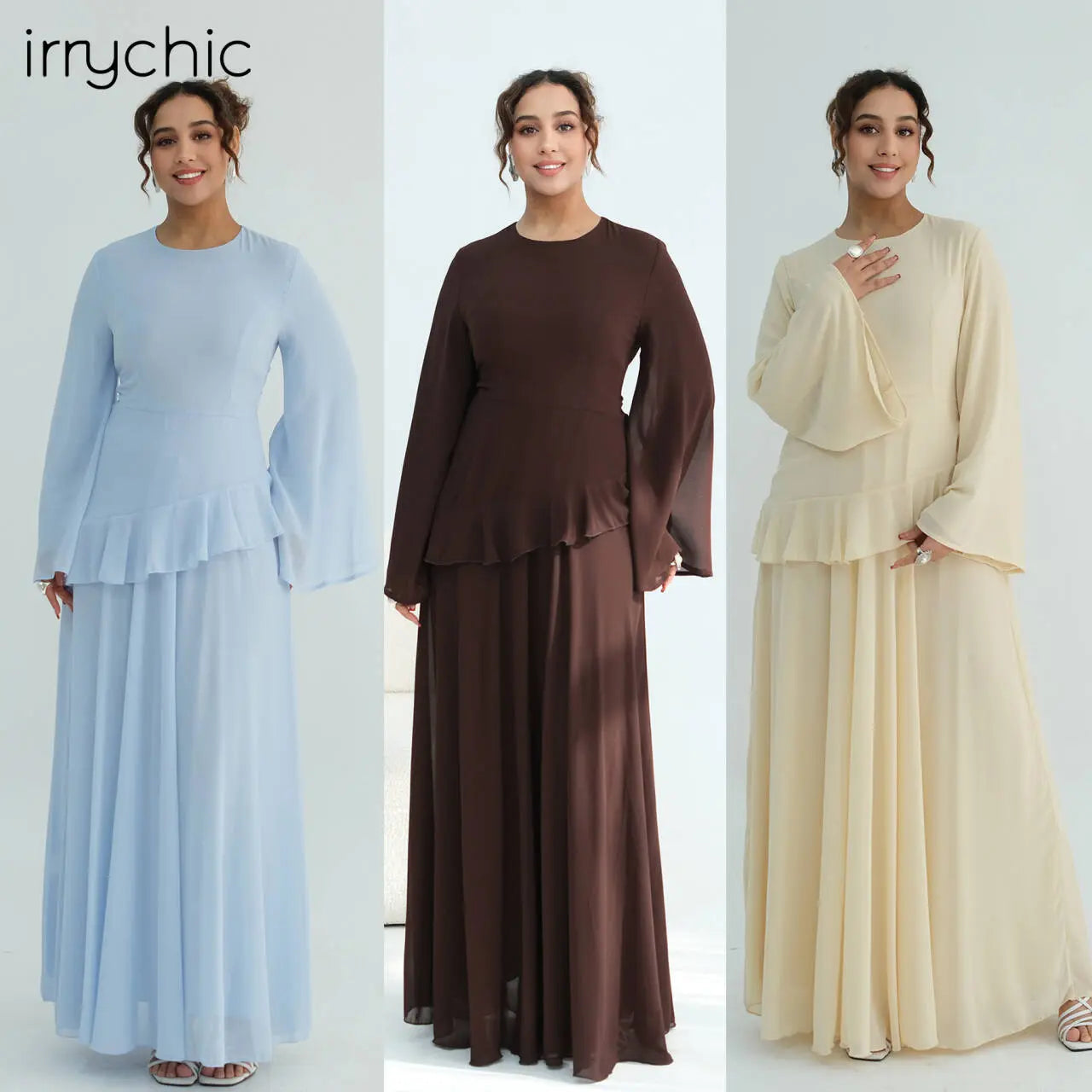Women's Waist-cinching Double-layer Dress style-haven-vwag8