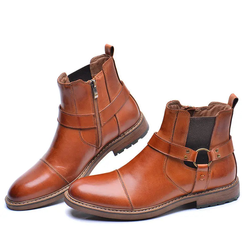 Arkbird Mens High Top Tooling Martin Boots style-haven-vwag8