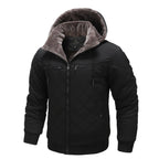 Men's Fleece-Lined Insulated Hooded Coat — Extended Sizes style-haven-vwag8