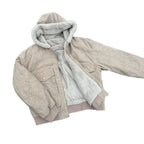 Men's Retro Marble-Textured Cotton Padded Hooded Jacket style-haven-vwag8