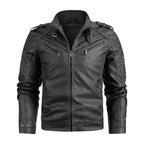 Men's Black Pu Leather Biker Jacket VINTAGE REAL MOTORCYCLE JACKETS FOR MEN Gear Hikes