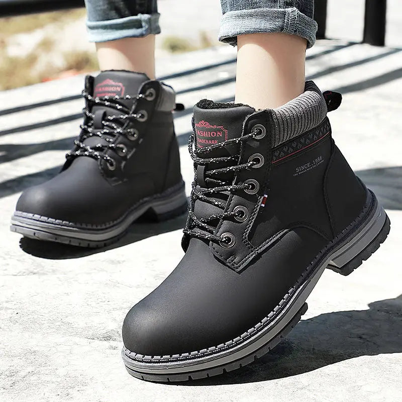 Women's plus cashmere Martin boots style-haven-vwag8