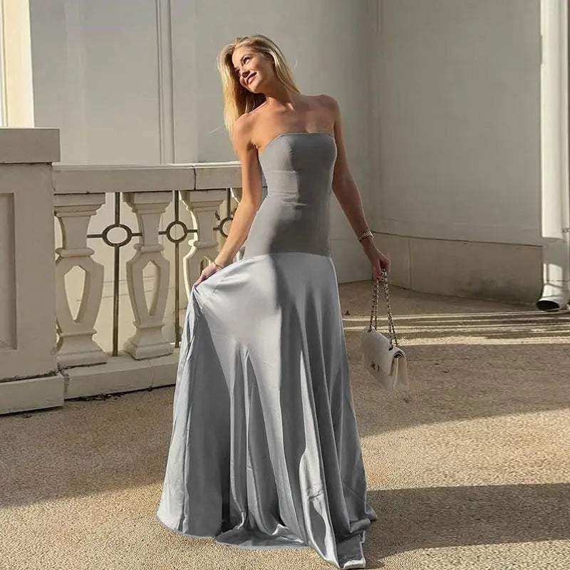 Women's Long Dress European And American Design Aesthetic style-haven-vwag8