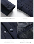Men's Lightweight Short Down Jacket — Business Casual style-haven-vwag8