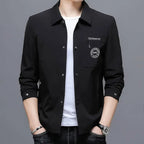 Mens Casual Lapel Top Wrinkle-free Mens Jacket style-haven-vwag8
