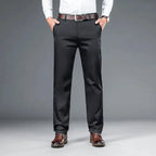 Men's Straight-Leg Stretch Business Dress Pants Style Haven