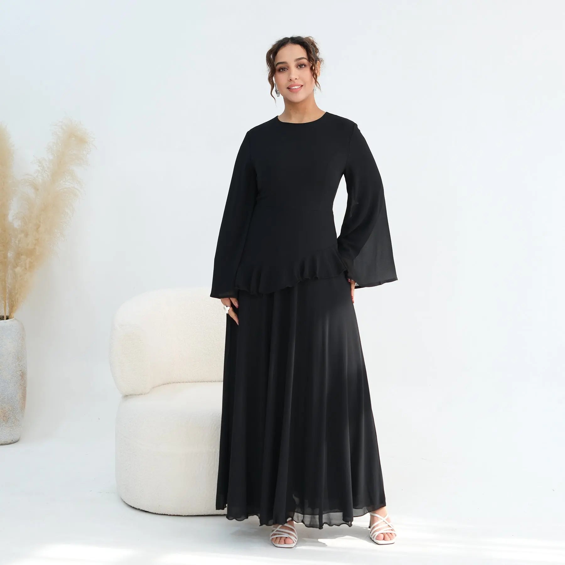 Women's Waist-cinching Double-layer Dress style-haven-vwag8