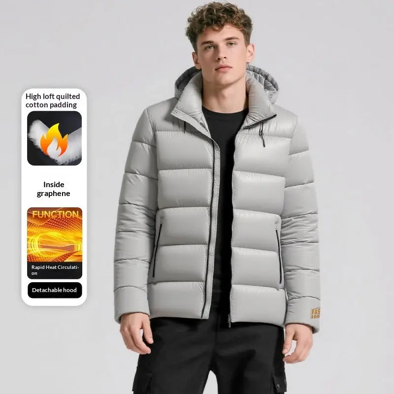 Men's Hooded Corduroy Wool Coat — Cotton-Padded Winter Warmth style-haven-vwag8
