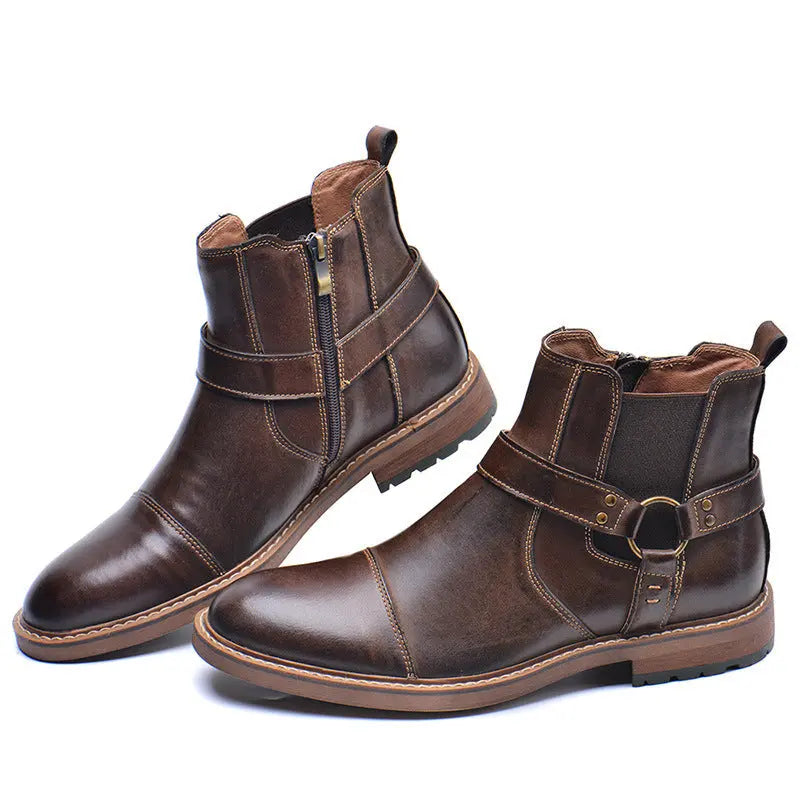 Arkbird Mens High Top Tooling Martin Boots style-haven-vwag8