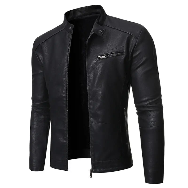 New European And American Men's Motorcycle Leather Jackets Gear Hikes