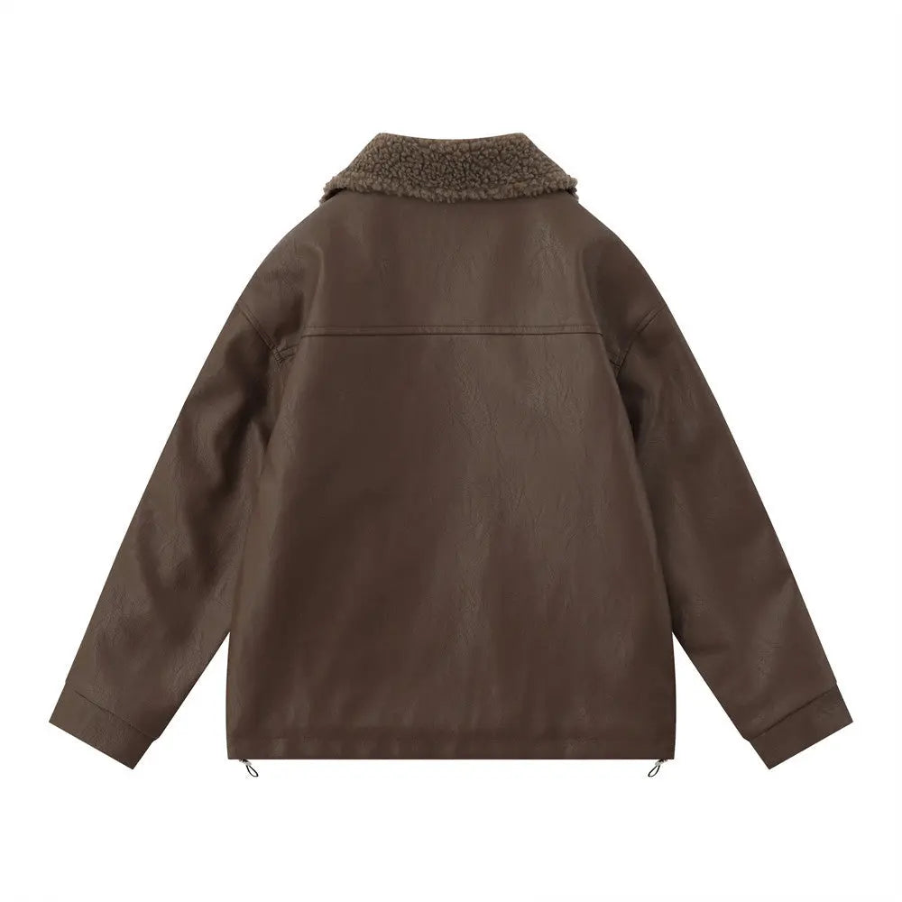 Men's American Retro PU Leather Jacket style-haven-vwag8