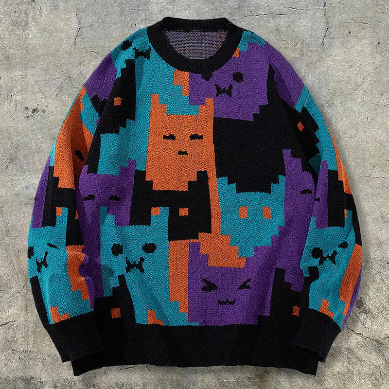 Mens Cartoon Sweater With Long Sleeves style-haven-vwag8