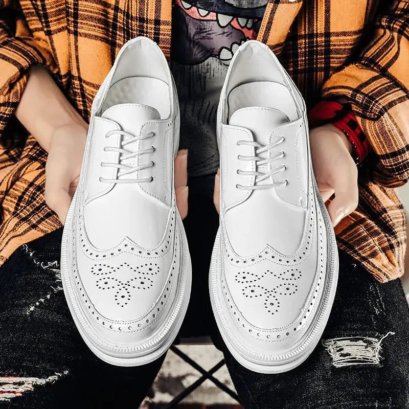 Mens Business Casual Korean Style Trendy British Mens Shoes style-haven-vwag8