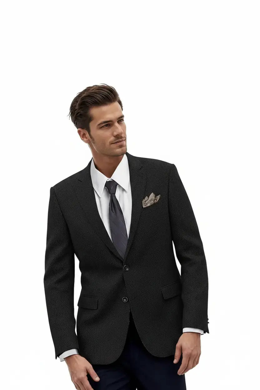 Charcoal Blazer — Expanded Top