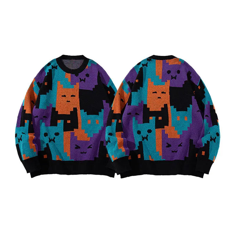 Mens Cartoon Sweater With Long Sleeves style-haven-vwag8