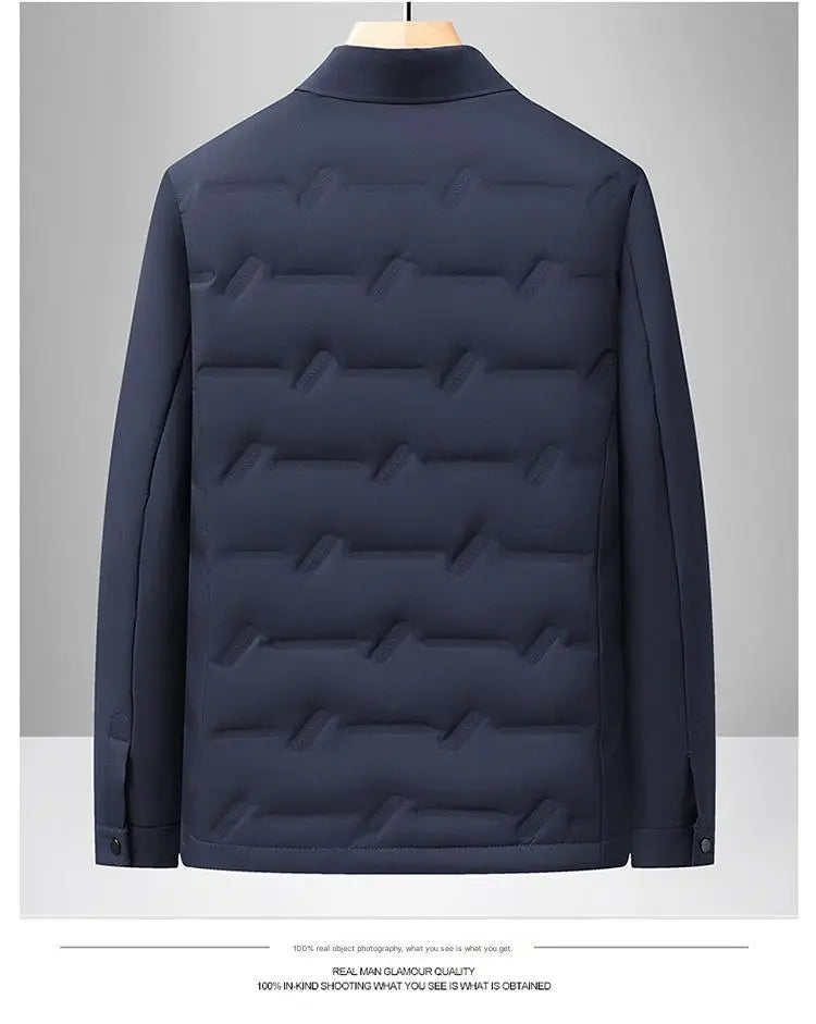 Men's Lightweight Short Down Jacket — Business Casual style-haven-vwag8