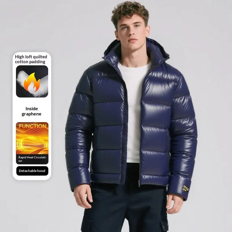 Men's Hooded Corduroy Wool Coat — Cotton-Padded Winter Warmth style-haven-vwag8