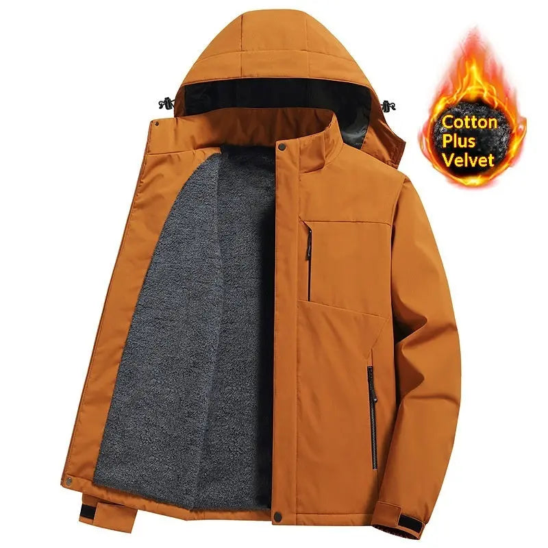 Men's Windproof Tactical Jacket — Detachable Hood style-haven-vwag8